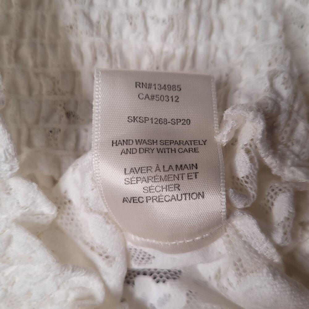 For Love & Lemons White Lace Peasant Blouse - Picture 8 of 13